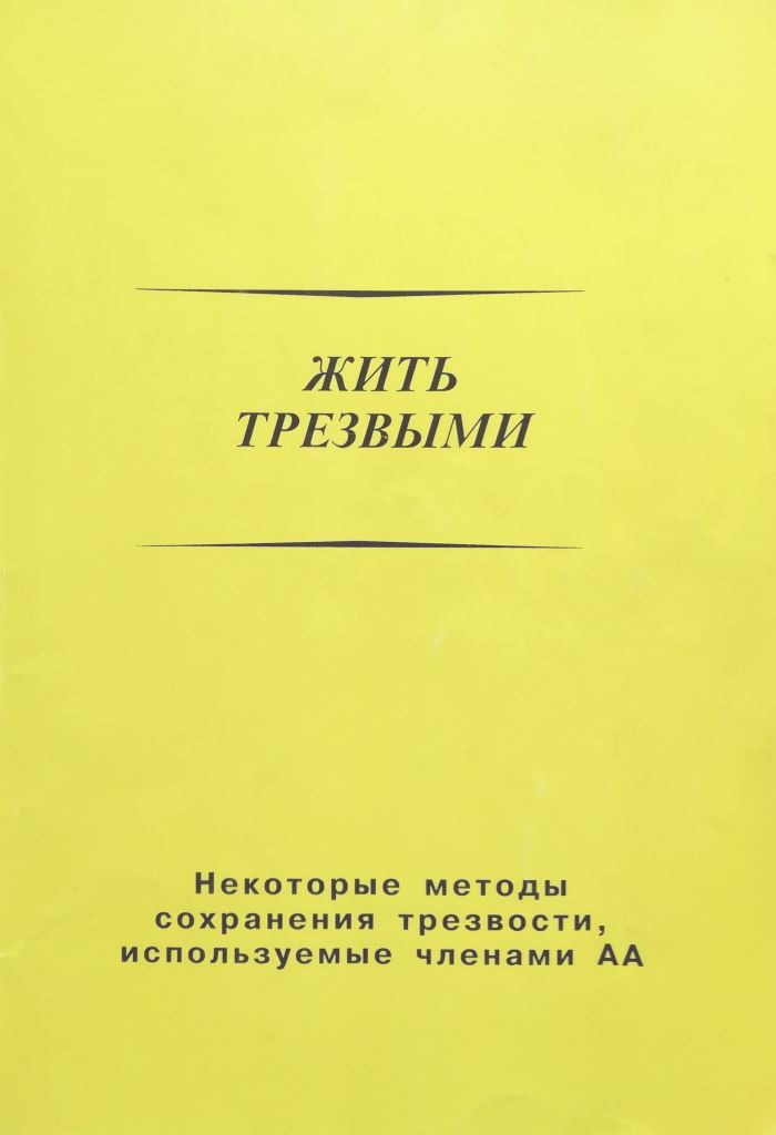 Обложка книги «Жить трезвыми»